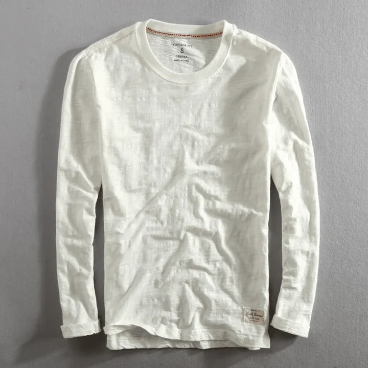 Chemise à manches longues en coton Heritage