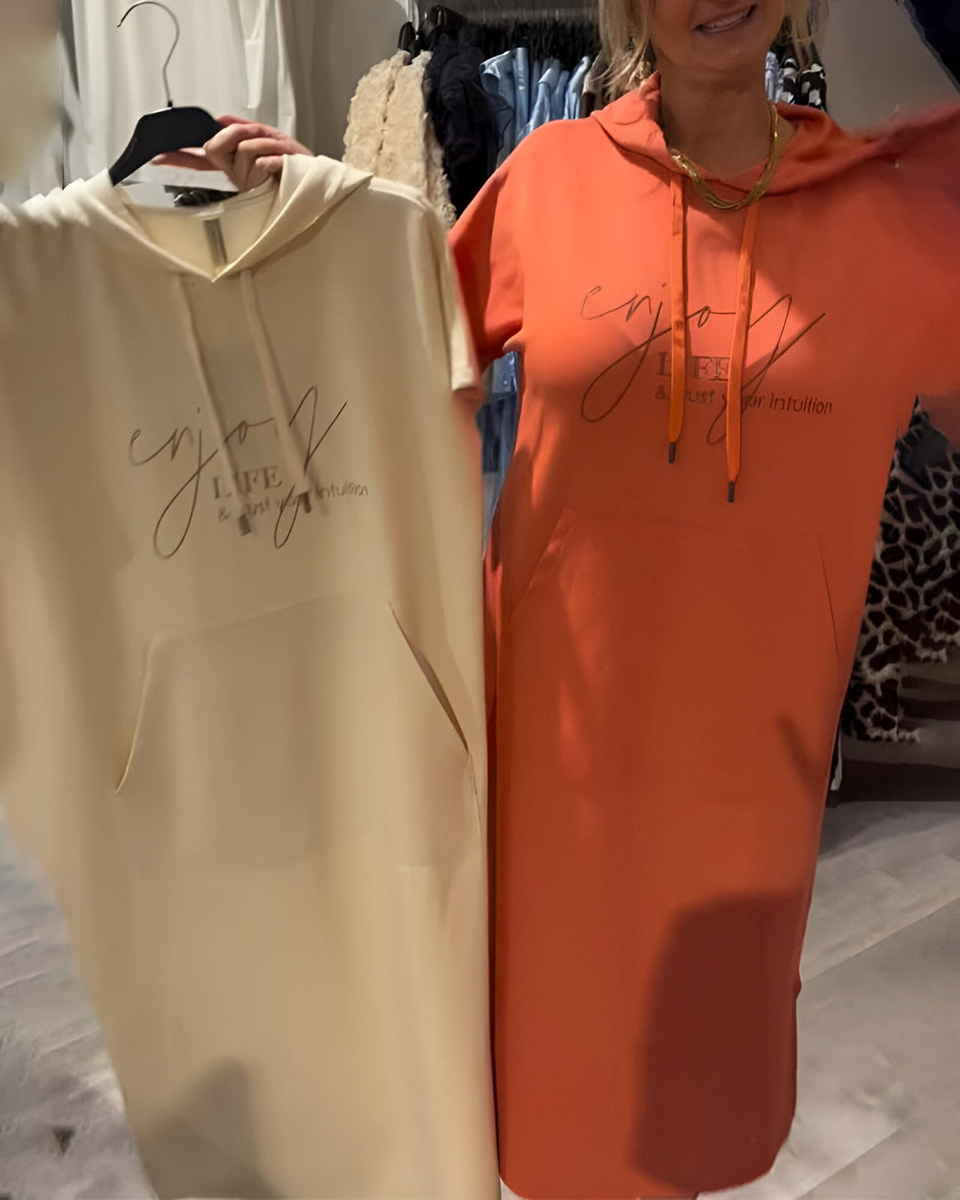 Sheeka™ – Robe à capuche décontractée pour femme