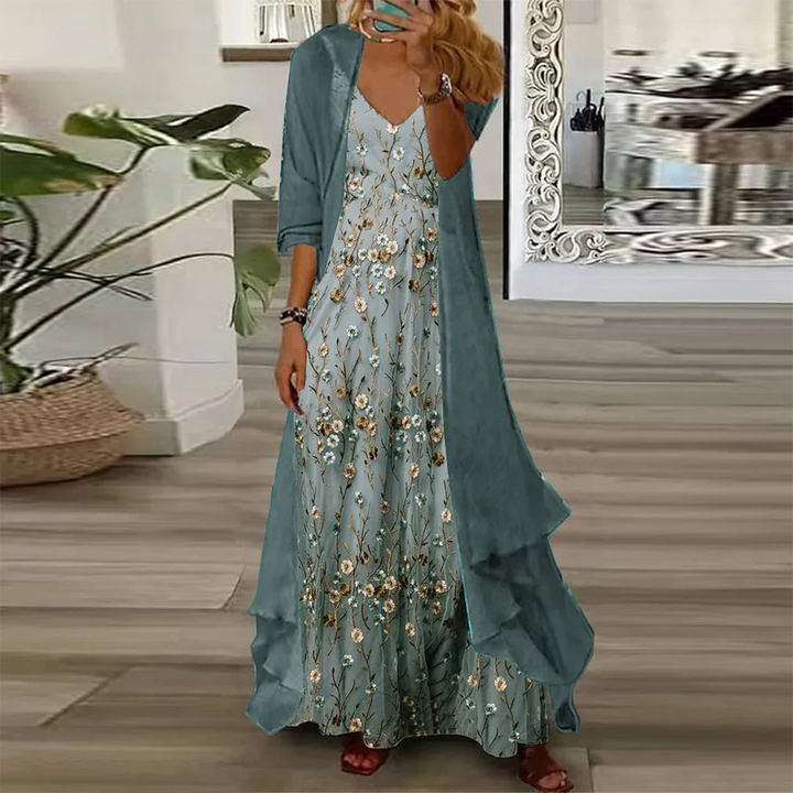 Mara | Robe Maxi avec Veste (Ensemble 2 Pièces)