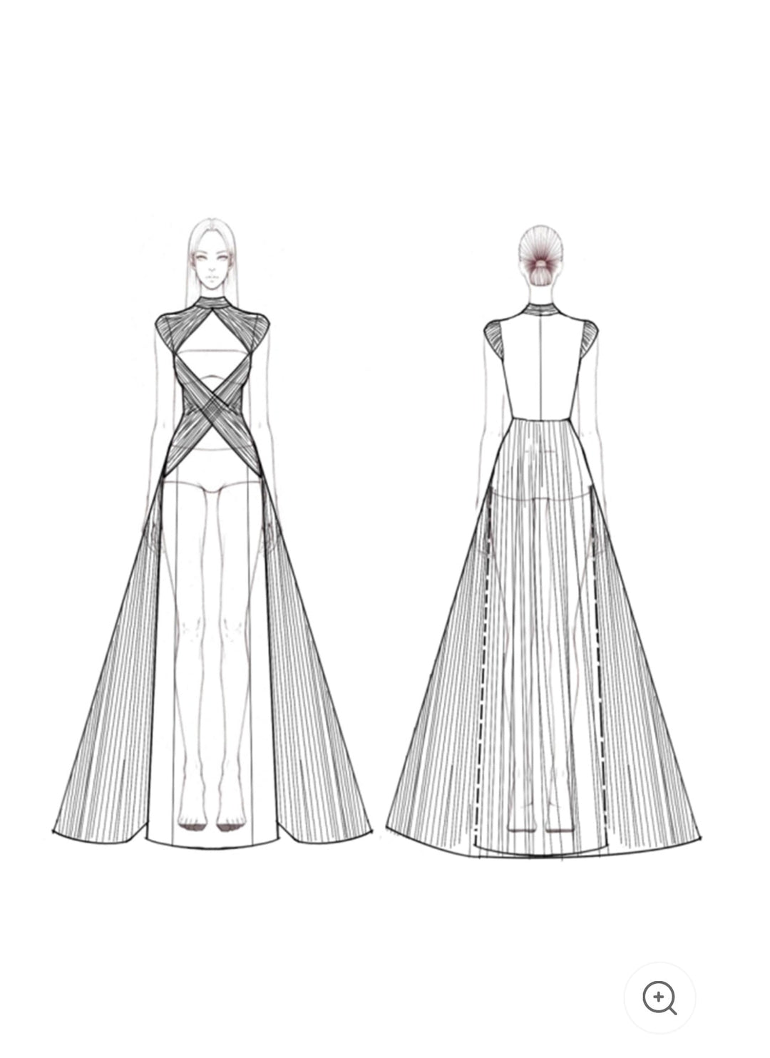 Eloré | Robe de soirée sculpturale en lavande