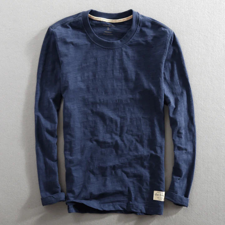 Chemise à manches longues en coton Heritage