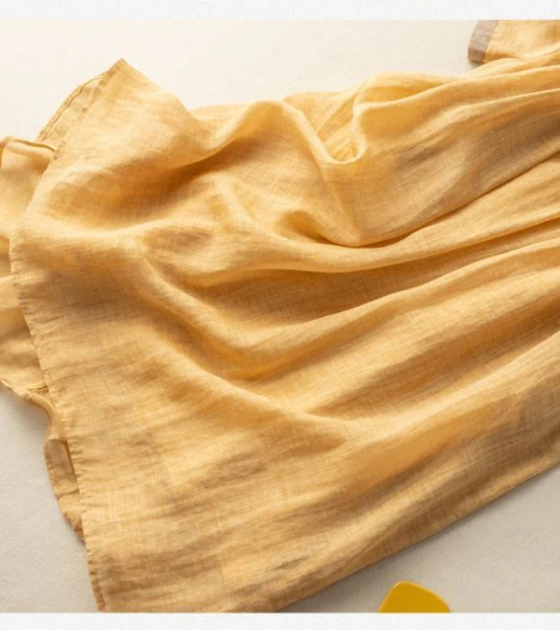 RENATA | Robe en coton et lin au charme naturel