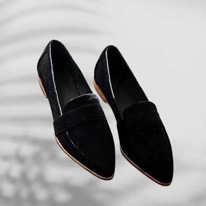 MALINA™ | Mocassins en daim à bout pointu