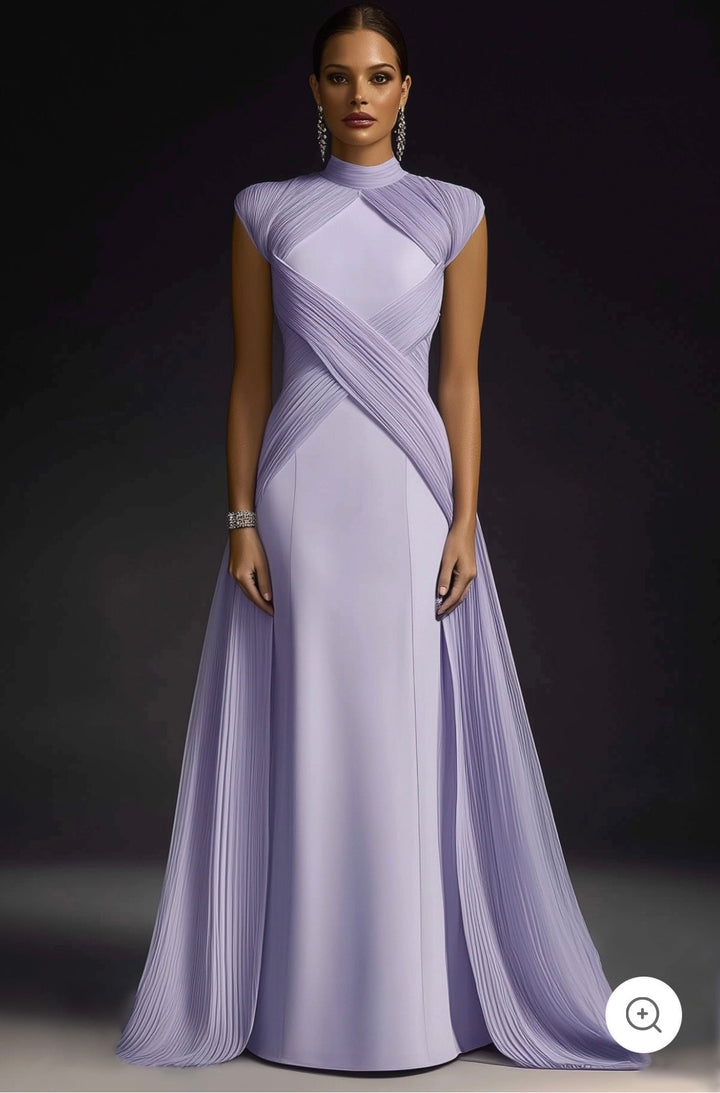 Eloré | Robe de soirée sculpturale en lavande