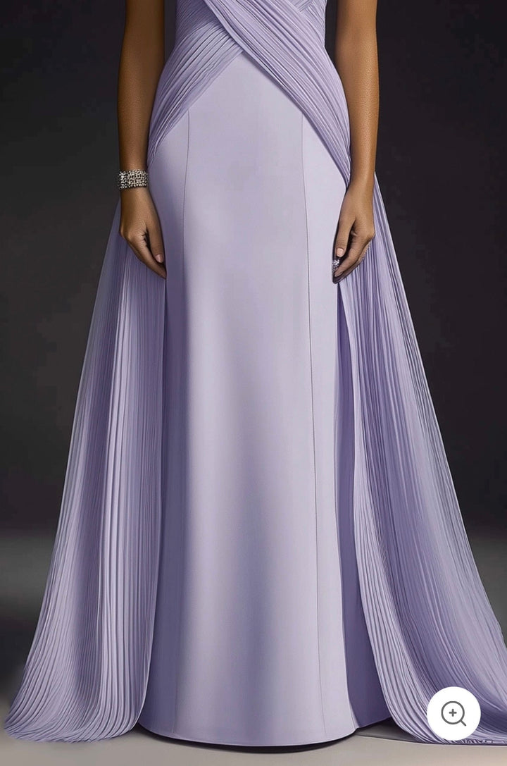 Eloré | Robe de soirée sculpturale en lavande