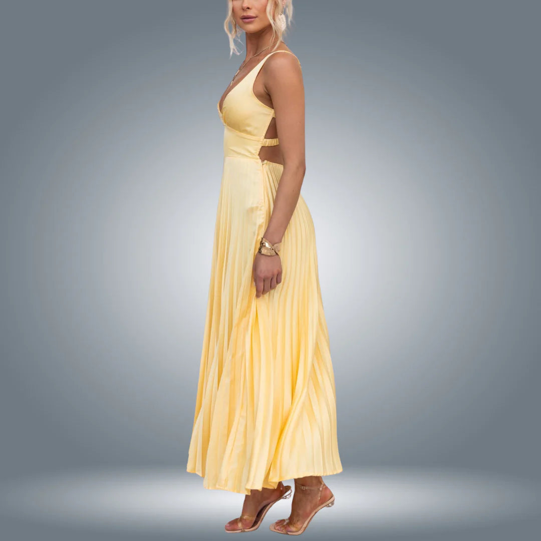 Liesel | Robe Longue Plissée