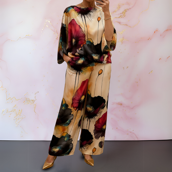 Moniek™ | Ensemble deux pièces en satin pour femme
