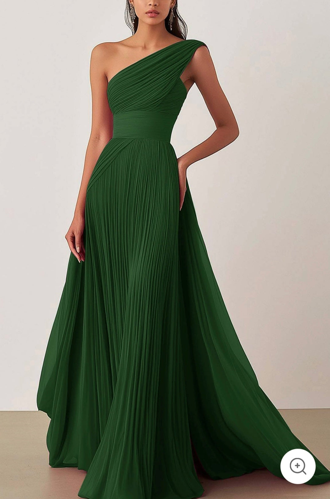 Ariella | Robe de soirée plissée à une épaule