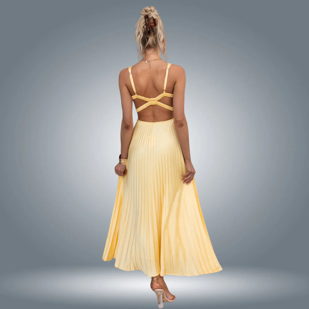 Liesel | Robe Longue Plissée