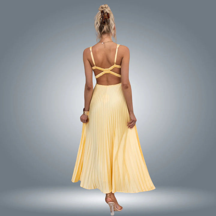 Liesel | Robe Longue Plissée