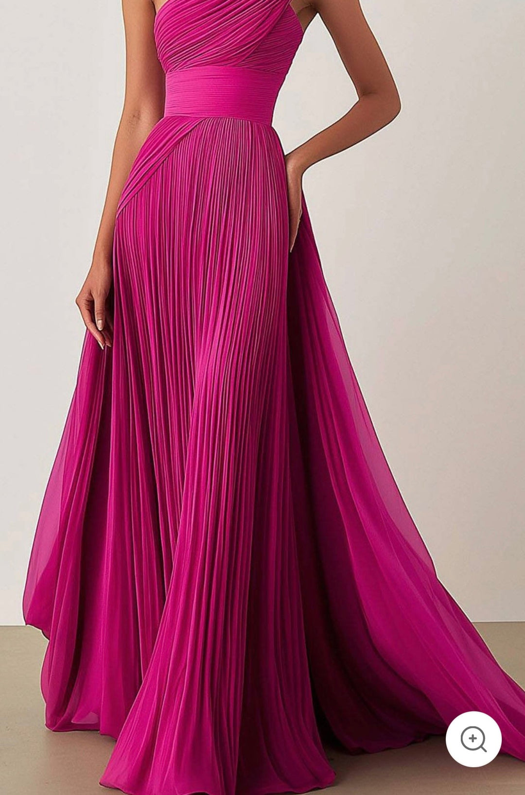 Ariella | Robe de soirée plissée à une épaule