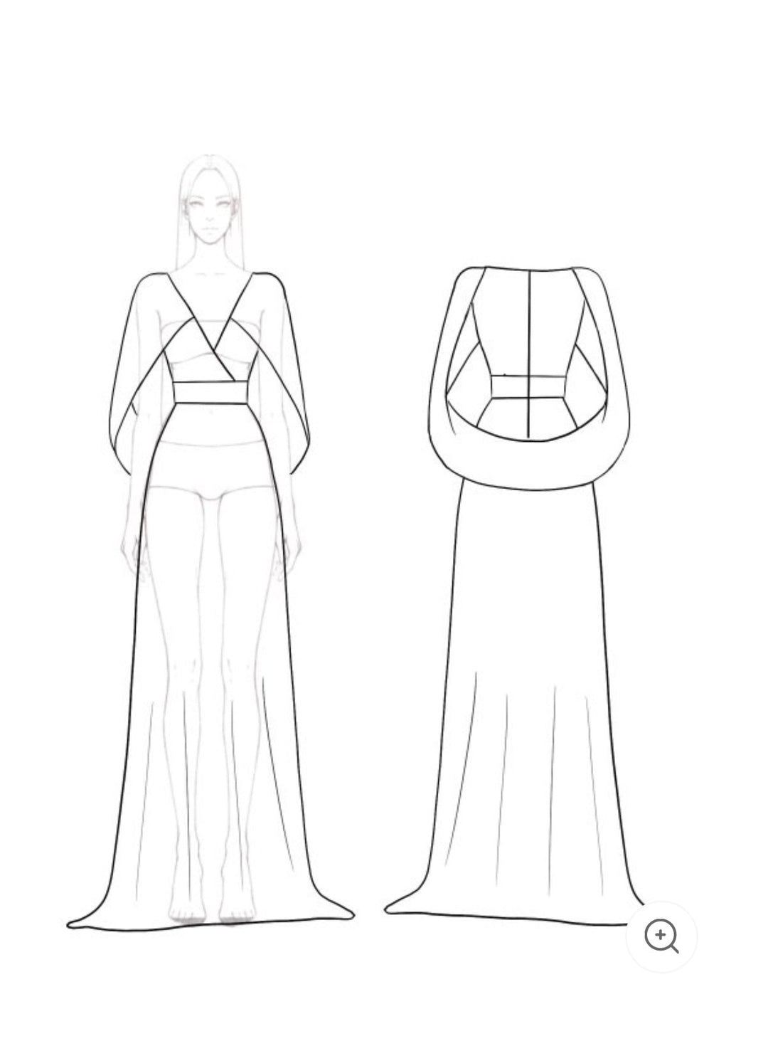 Aurélie | Robe de soirée plissée dorée avec cape