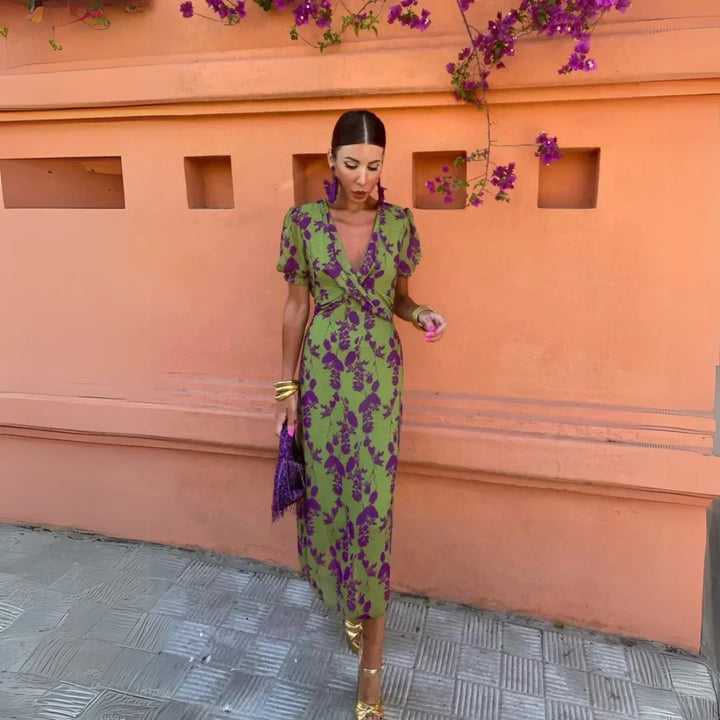 Danielle™ | Robe Midi Fleurie