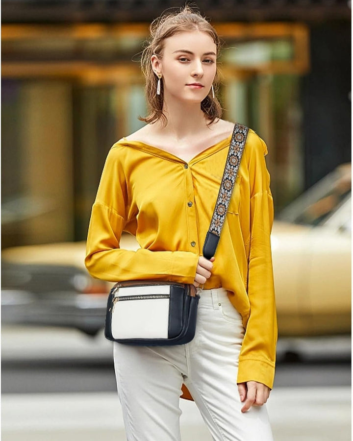 Camille | Sac à Bandoulière en Cuir Élégant pour Femme avec Compartiments Pratiques