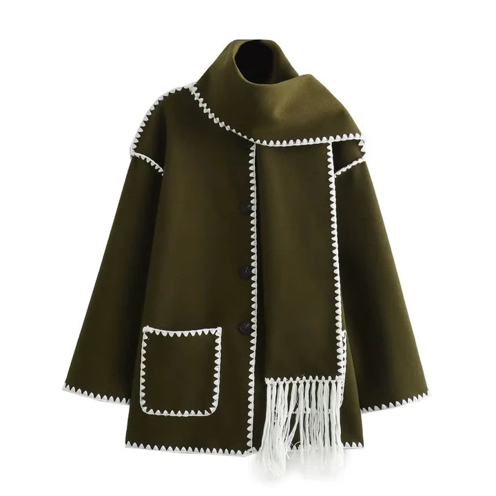 Viona™ | Veste cape en laine douillette