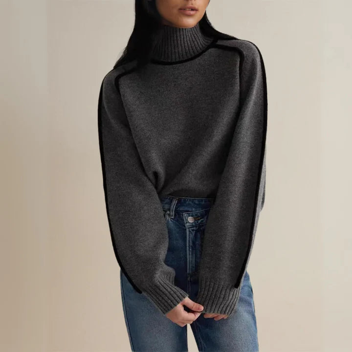 Claire | Pull à col roulé élégant