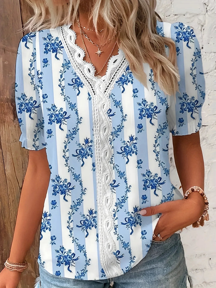 Sarah | Blouse d’été élégante avec détails en dentelle