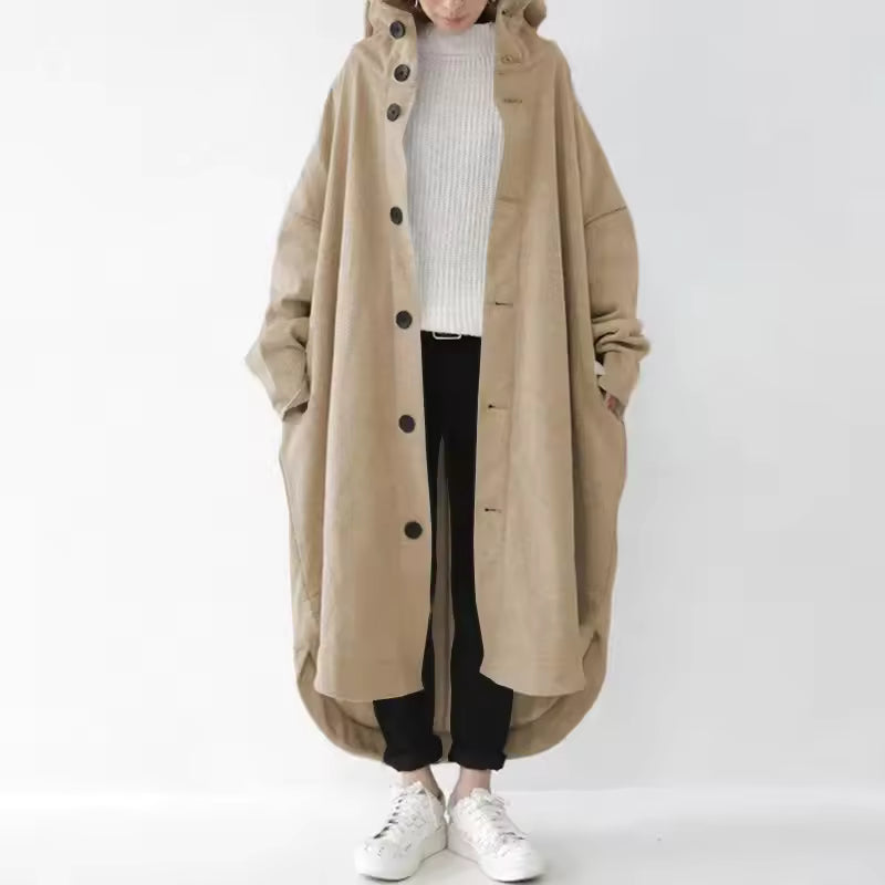 Apple - Manteau long à capuche avec poche
