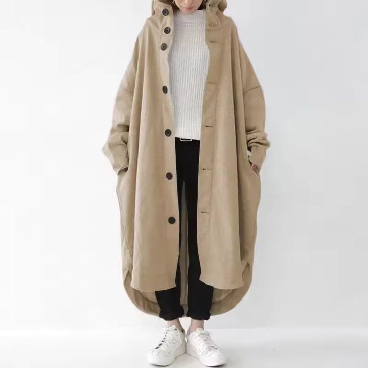 Apple - Manteau long à capuche avec poche