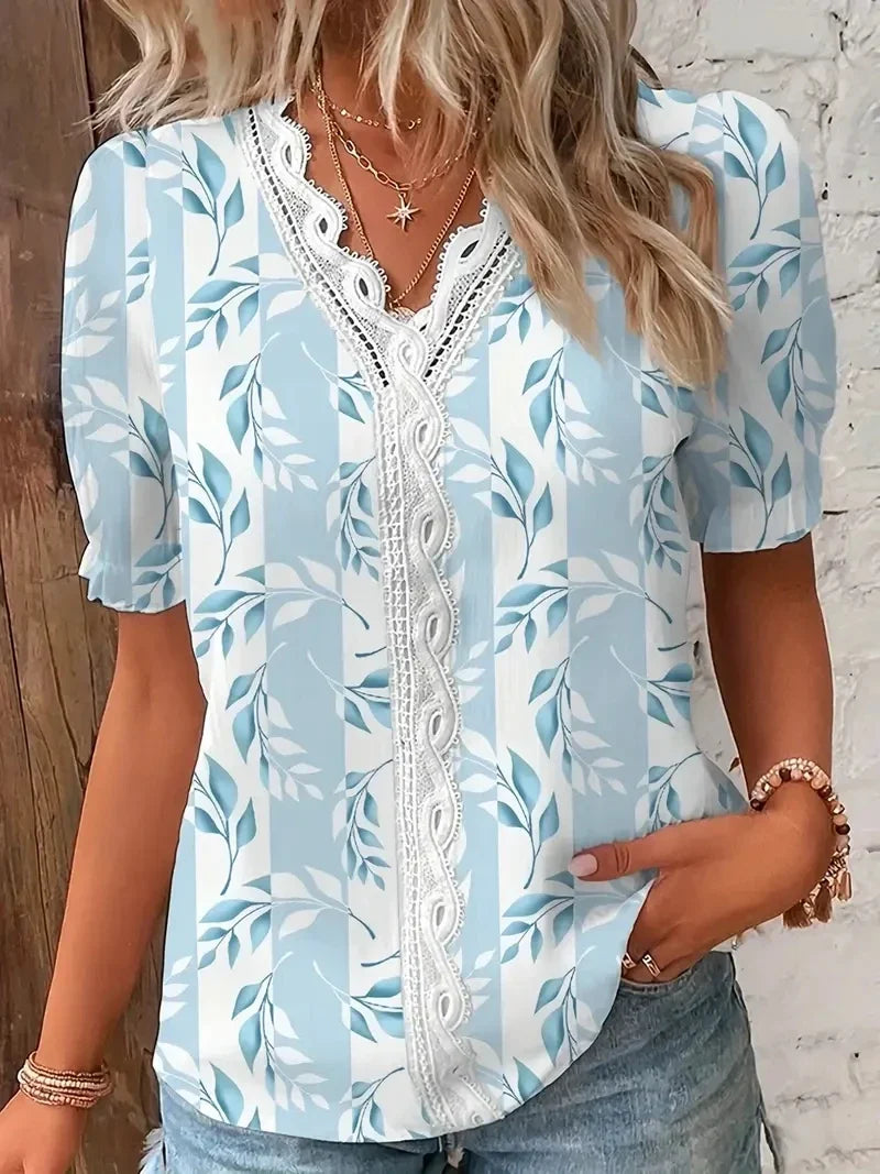 Sarah | Blouse d’été élégante avec détails en dentelle