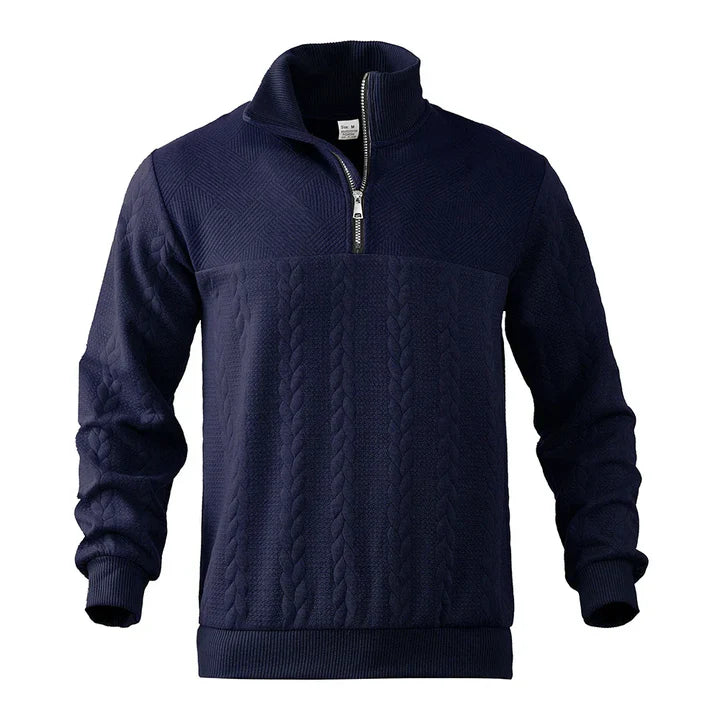 Henry | Sweatshirt Premium À Quart De Tour Zippé