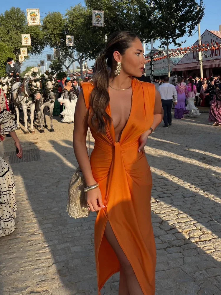 Moriah™ | Robe Élégante Plissée