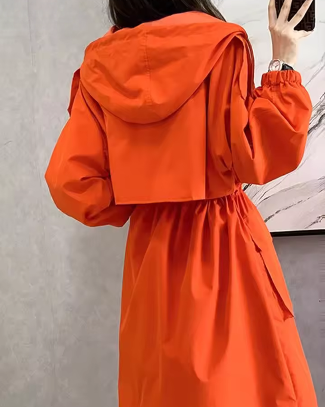 Gela – Manteau à capuche zippé