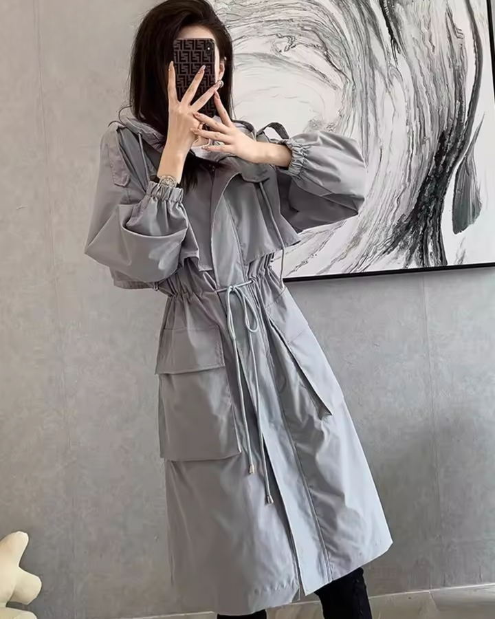 Gela – Manteau à capuche zippé