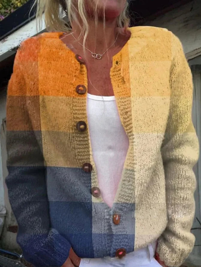 Cardigan à Motif Floral