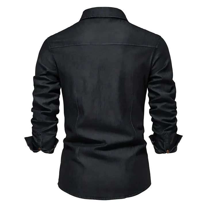Chemise en denim de coton AdaptiveFit : Taillée pour l'homme