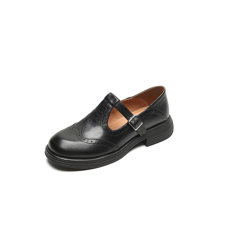 VELDA | Élégantes Mary Janes en cuir