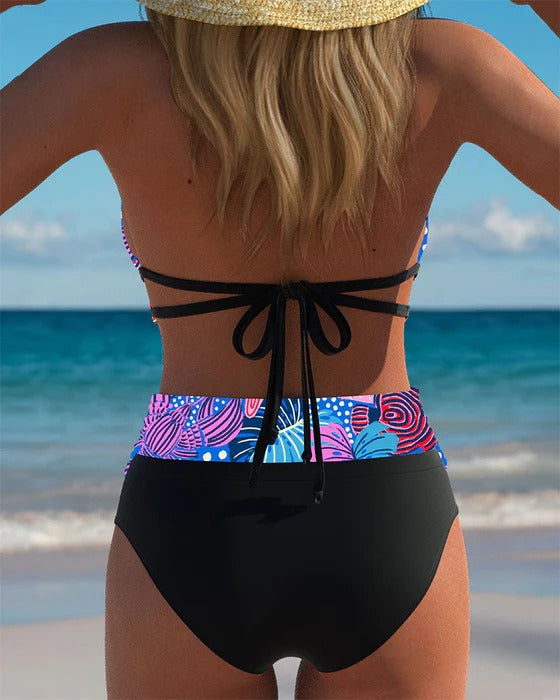 Bikini Sexy Dos Nu Soutien-Gorge Imprimé